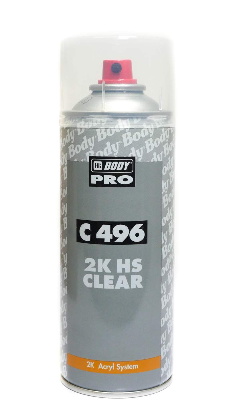 Body 496 2K HS fényes lakk spray ( lámpa lakk ) 400ml