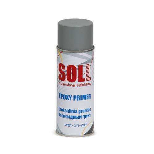 1K Epoxy alapozó spray 400ml ( SOLL ) (Fekete)